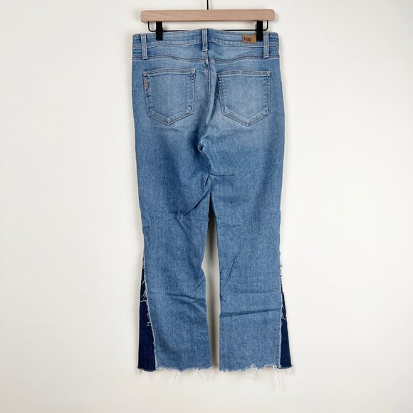 Anthropologie Paige Colette Crop Kick Flare High Rise Waisted Cropped Jeans 28 - Picture 9 of 12